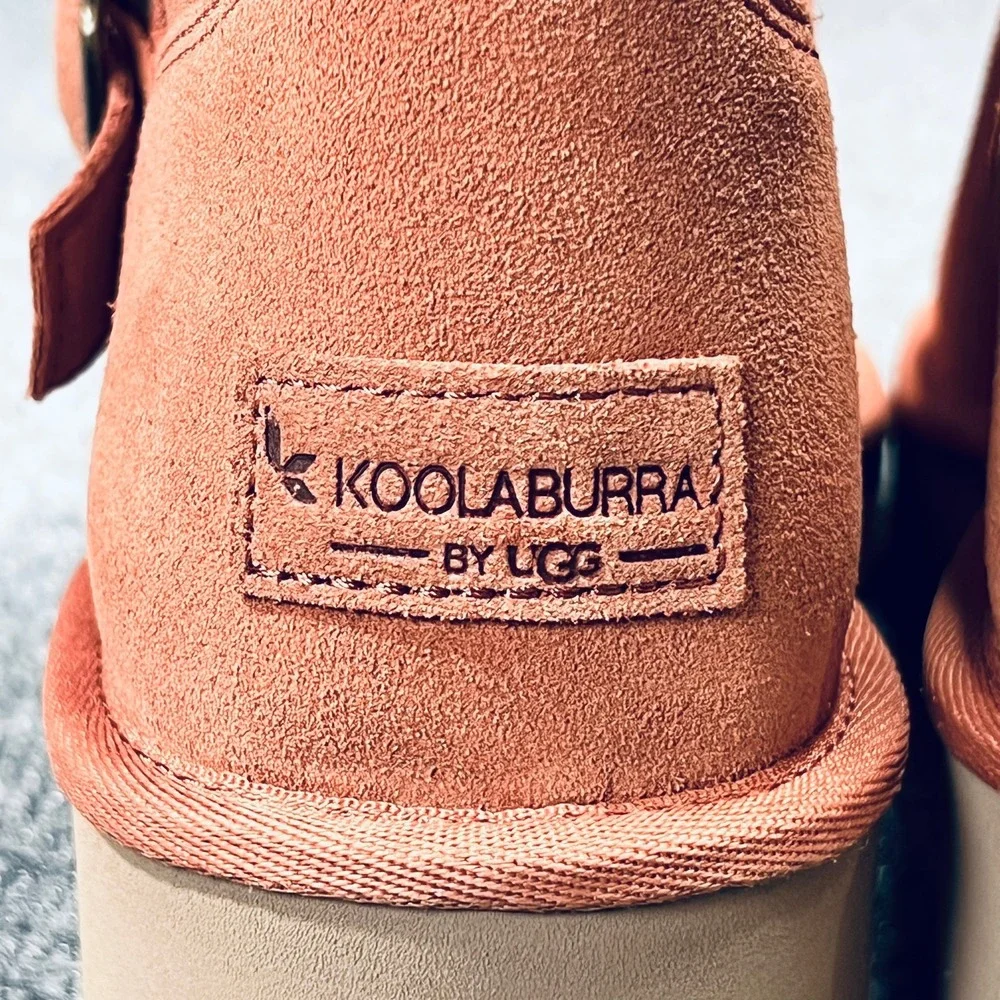 NIB Koolaburra by UGG Kelissa Short Suede Boots Women's 8 Baked Clay 1152030‎